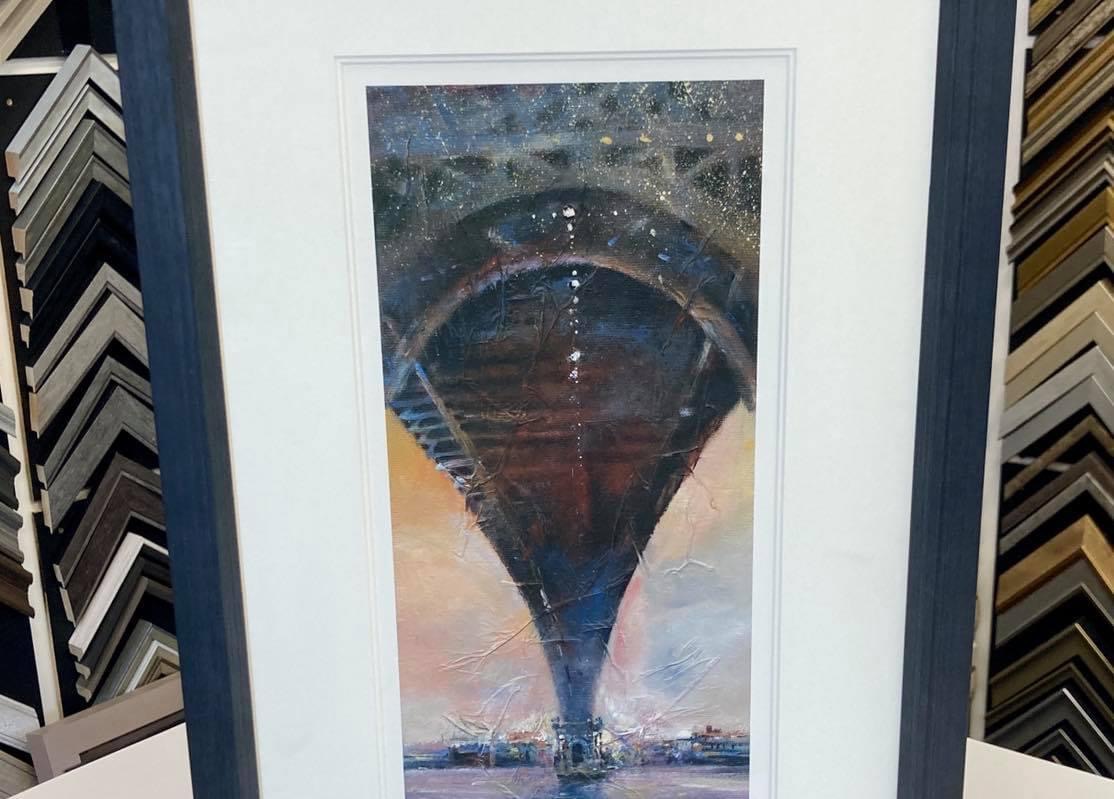 Brooklyn Bridge framed Giclee Print by NB Gurung
